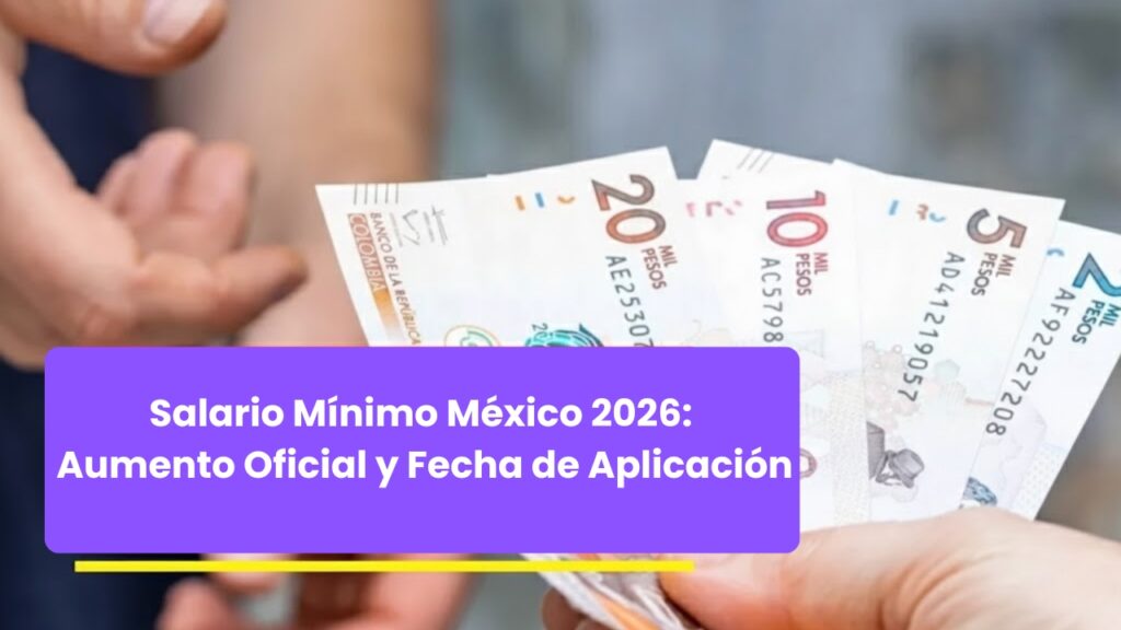 Salario Mínimo México 2026: Aumento Oficial y Fecha de Aplicación